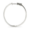 Half Eternity Pavé Diamond Hoop Earrings