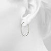 Half Eternity Pavé Diamond Hoop Earrings