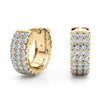 Huggie Pavé Diamond Hoop Earrings