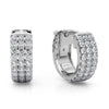 Huggie Pavé Diamond Hoop Earrings