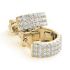 Huggie Pavé Diamond Hoop Earrings