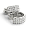 Huggie Pavé Diamond Hoop Earrings