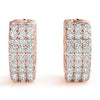 Huggie Pavé Diamond Hoop Earrings