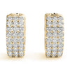 Huggie Pavé Diamond Hoop Earrings