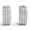 Huggie Pavé Diamond Hoop Earrings