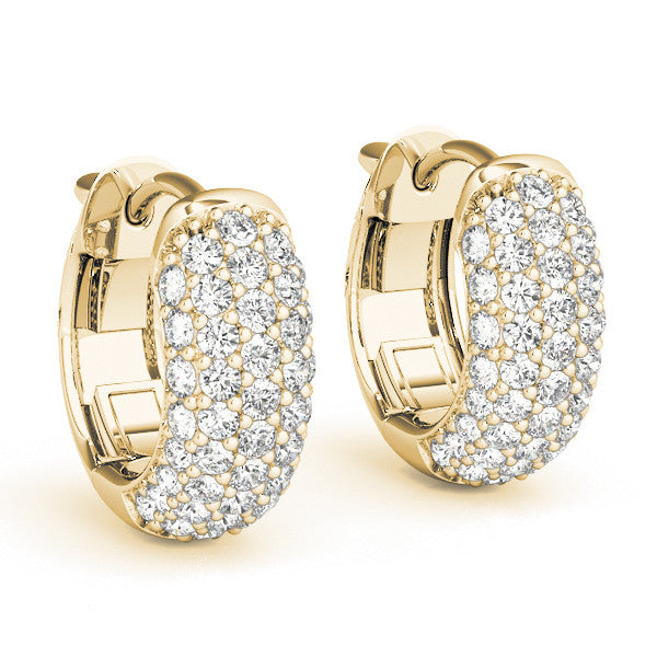 Huggie Pavé Diamond Earrings