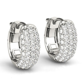 Huggie Pavé Diamond Earrings