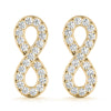 Infinity Pavé Diamond Stud Earrings