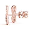 Infinity Pavé Diamond Stud Earrings