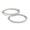 Pavé Hoop Diamond Earrings