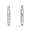 Round Diamond Hoop Earrings