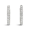 Round Diamond Hoop Earrings