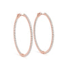 Pavé Diamond Hoop Earrings