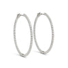 Pavé Diamond Hoop Earrings