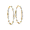 Round Diamond Pavé Hoop Earrings