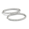 Round Diamond Pavé Hoop Earrings