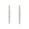 Round Diamond Pavé Hoop Earrings