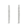 Round Diamond Pavé Hoop Earrings