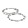 Round Diamond Pavé Hoop Earrings