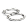 Round Diamond Pavé Hoop Earrings