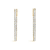 Round Diamond Pavé Hoop Earrings