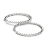 Round Diamond Hoop Earrings