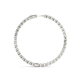 Round Diamond Hoop Earrings