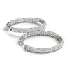 Diamond Pavé Hoop Earrings 2.67CT