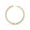 Diamond Pavé Hoop Earrings Yellow Gold 2.67CT