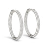 Diamond Pavé Hoop Earrings 2.67CT