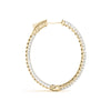 Diamond Pavé Eternity Hoop Earrings Yellow Gold 1CT