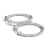 Round Diamond Hoop Earrings