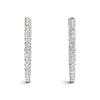 Round Diamond Hoop Earrings