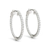 Round Diamond Hoop Earrings