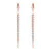 Point Drop Pavé Diamond Earrings