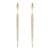 Point Drop Pavé Diamond Earrings