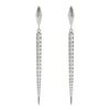 Point Drop Pavé Diamond Earrings