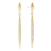 Point Drop Pavé Diamond Earrings