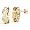 Marquise Double Halo Diamond Earrings