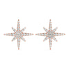 North Star Pavé Diamond Drop Earrings