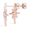 North Star Pavé Diamond Drop Earrings