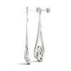 Squiggle Pavé Diamond Drop Earrings