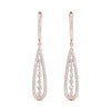 Round Diamond Pavé Drop Earrings