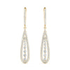 Round Diamond Pavé Drop Earrings