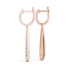 Round Diamond Pavé Drop Earrings