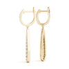 Round Diamond Pavé Drop Earrings