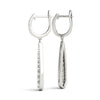 Round Diamond Pavé Drop Earrings