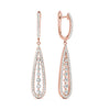 Round Diamond Pavé Drop Earrings