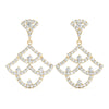 Diamond Pavé Novelty Drop Earrings Yellow Gold 1CT