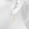 Flag Drop Pavé Diamond Earrings